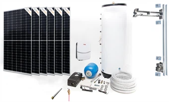 Painel solar PV-T para eletricidade e água quente